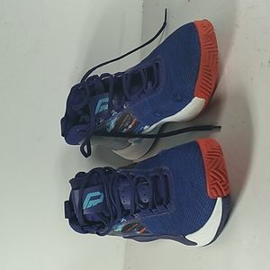 Adidas Dame 5 Collegiate Purple and Red Size 13 Basketball Shoes.